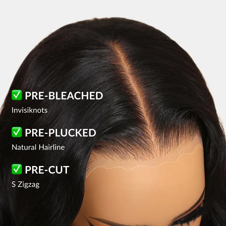 No Skills Needed – Pre-Plucked 13x4 HD Lace Wig, Easy Install, 180% Full Density