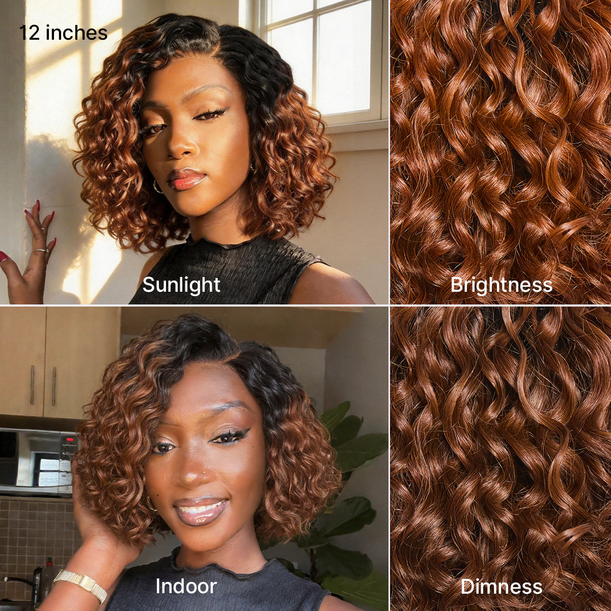 🔥Ready-to-Wear Glueless Curly Bob Wig
