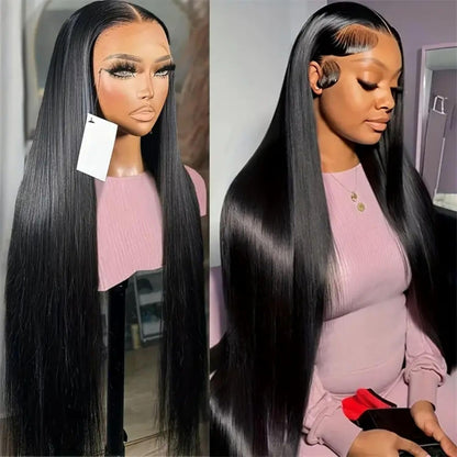 ⚡ Final Hours – Up to 57% Off🌷💥Straight HD Transparent Lace Front Wigs Human Hair