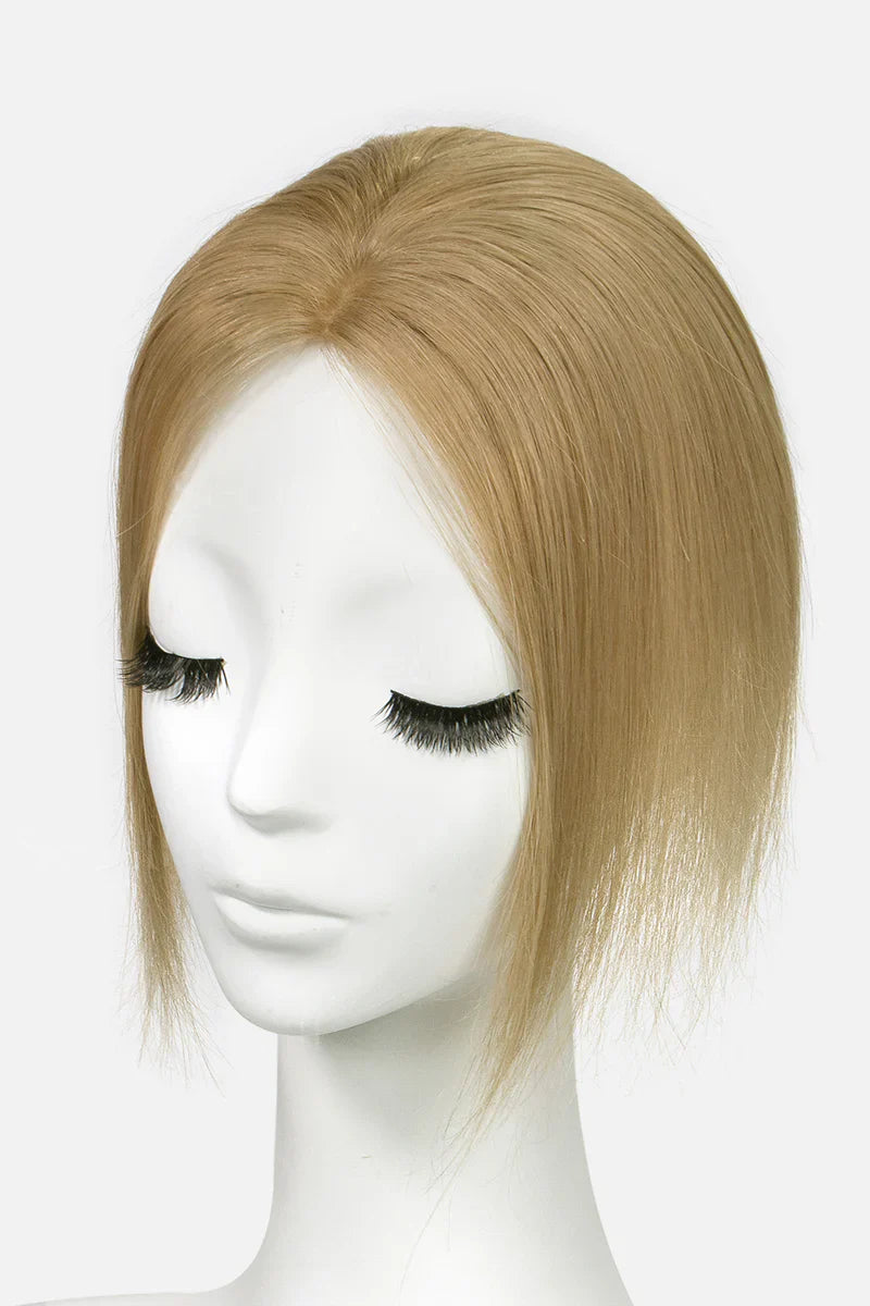Flavia Silk Top Remy Human Hair Topper Dark Blonde #27